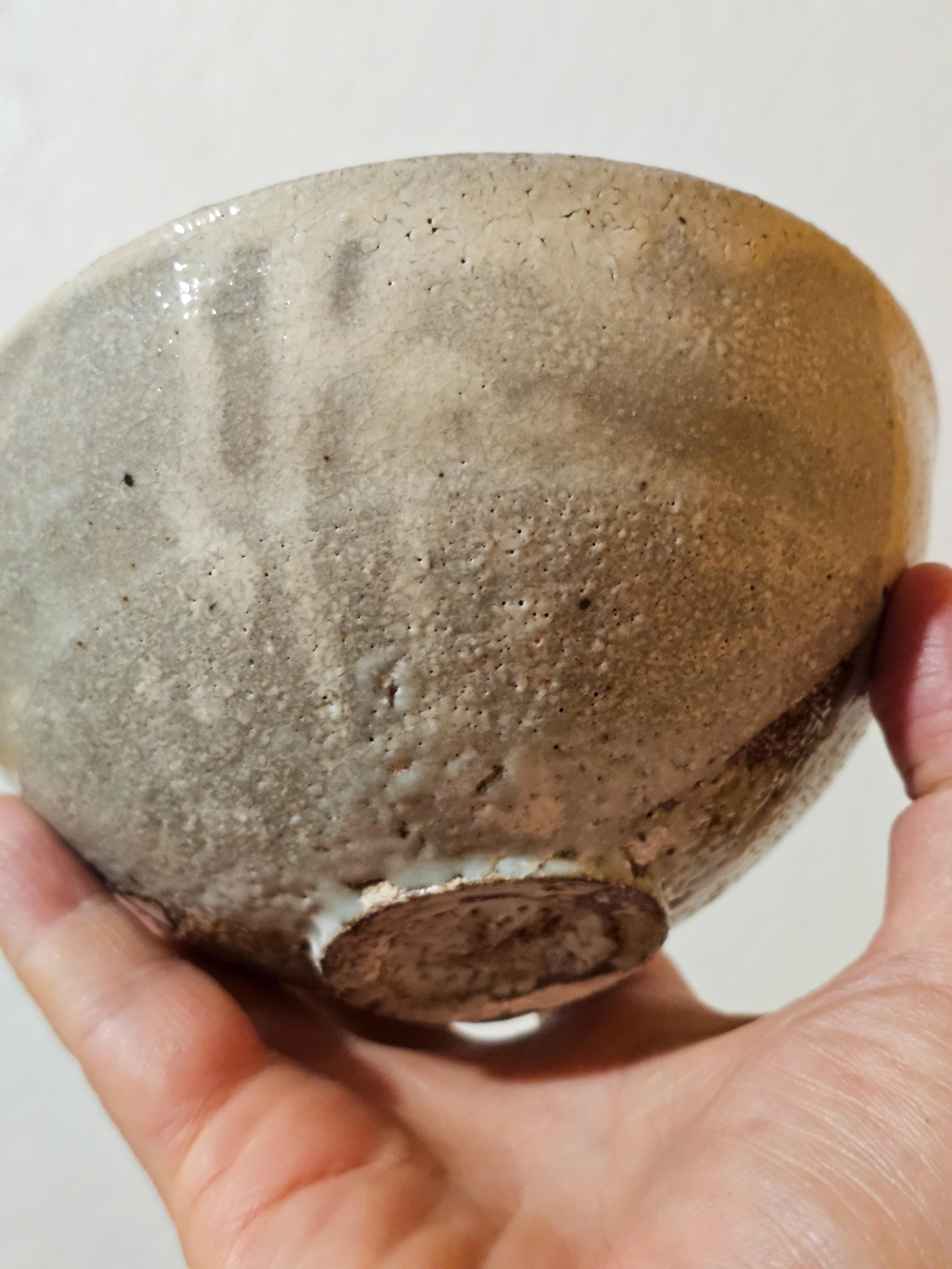 杉本貞光作 粉引茶碗 | 銘：水面月 - Etsy 日本
