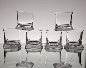 Tapio Wirkkala Captain&#39;s glassware set of six shot glass 1960 Iittala Finland