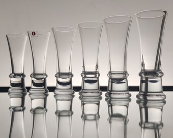 Tapio Wirkkala Iittala set of six shot glass &quot;Kaleva&quot; series
