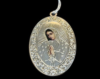 Set of 3, Our Lady of Guadalupe Christmas Ornaments, Mother Mary Ornament, Catholic Virgin Present, Christmas Tree Gift. Virgen de Guadalupe
