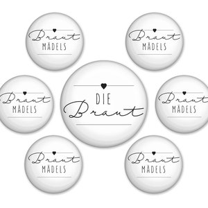 Braut-Button-Set Herz