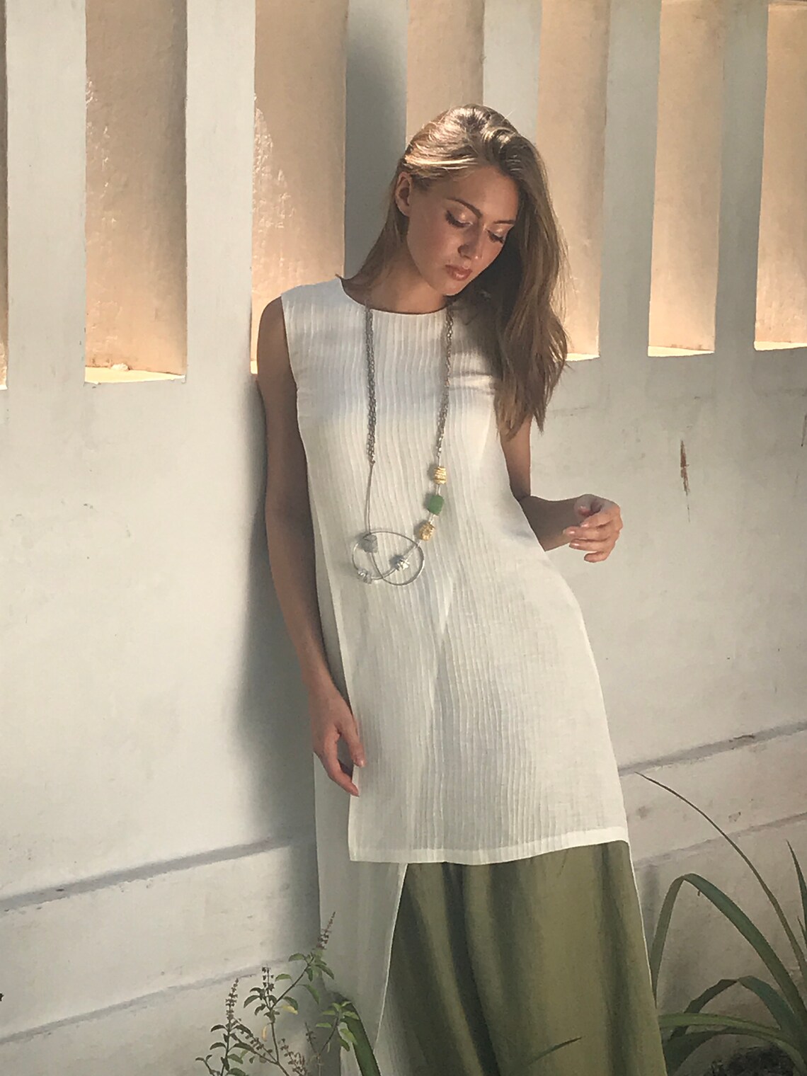 womens linen resort wear