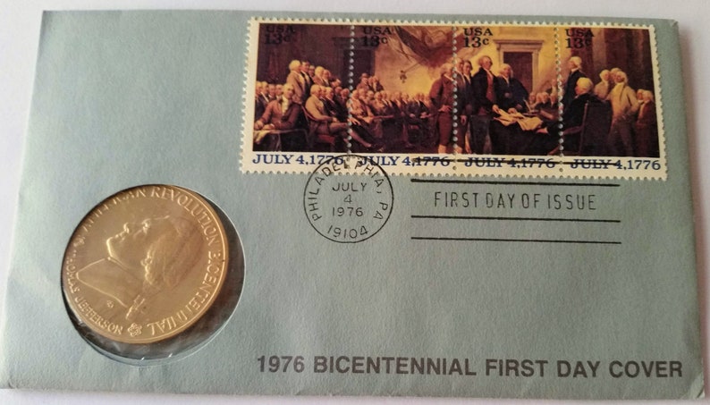 stamp with july 4 1976 postmark