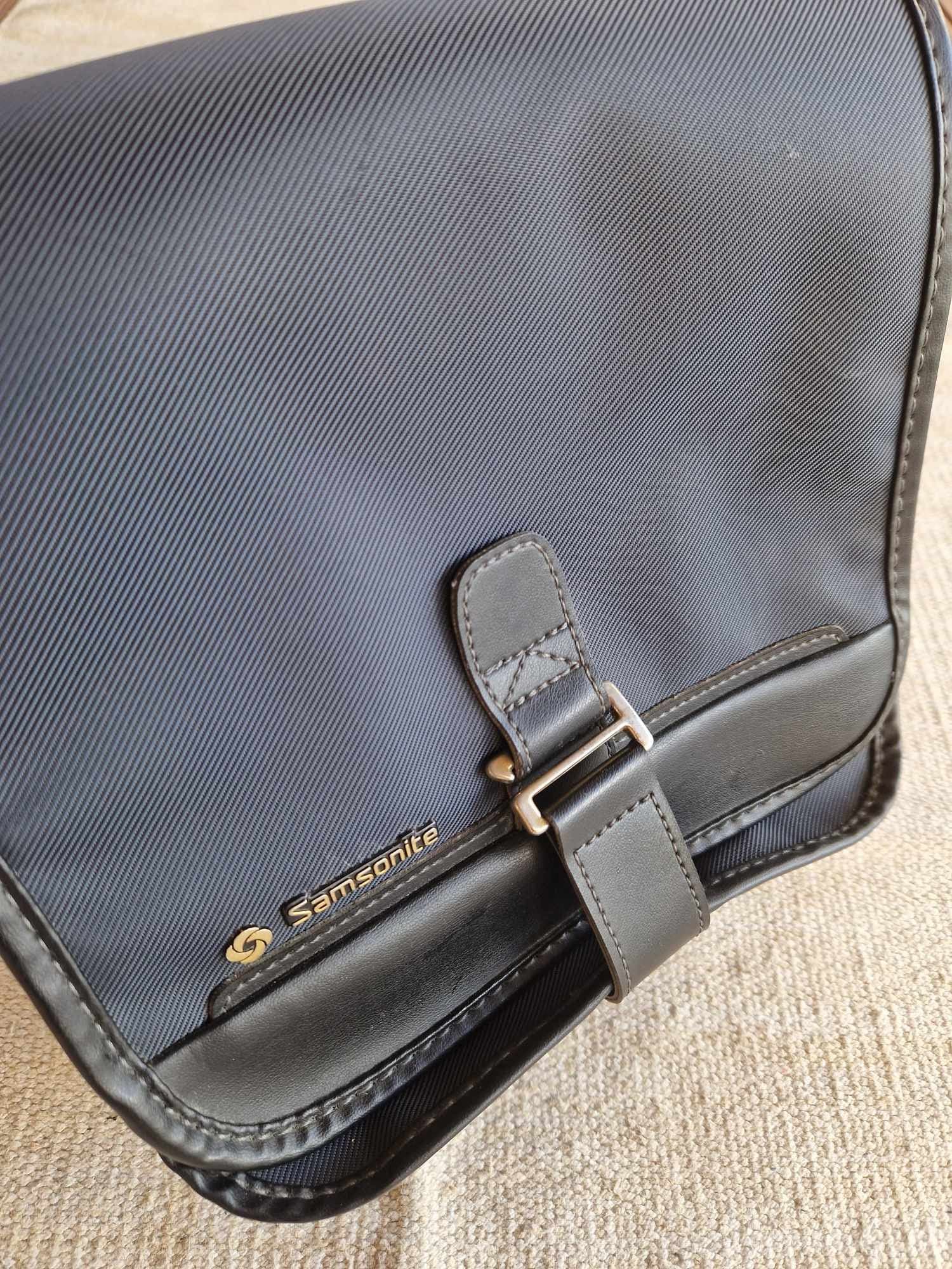 Vintage Samsonite Black Canvas and Leather Large Travel Bag Vintage Samsonite Black In Travel Luggage for sale | eBay main image 2