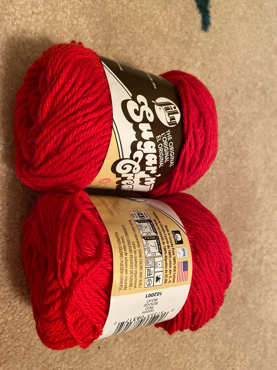 Sugar n cream cotton yarn Etsy