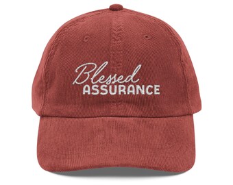 Blessed Assurance - Vintage Corduroy Cap (Embroidery)