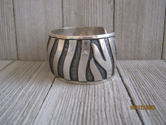 MEXICAN STERLING CUFF - image 2