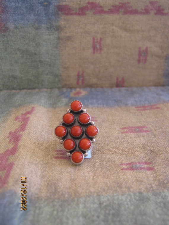 NAVAJO CORAL RING