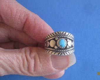 Tremendous Native American Navajo Sterling Silver Kokopelli Ring