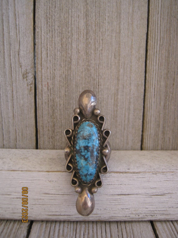 NAVAJO TURQUOISE RING - image 2