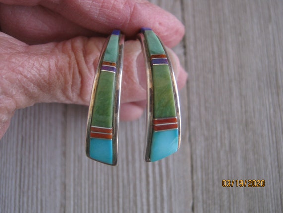 VINTAGE ZUNI EARRINGS