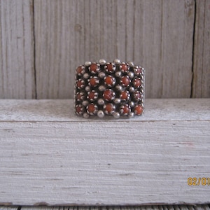 ZUNI CORAL RING