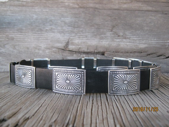 400 Grams Dan Martinez Vintage Native American Navajo Turquoise Sterling Silver Concho Belt Old 400 Grams Dan Martinez Vintage Native American Navajo Turquoise Sterling Silver Concho Belt Old