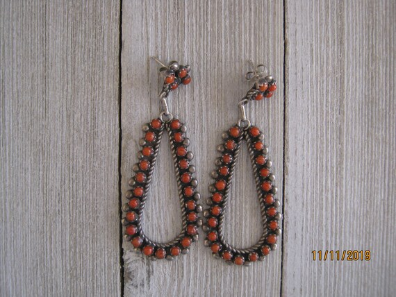 ZUNI CORAL EARRINGS