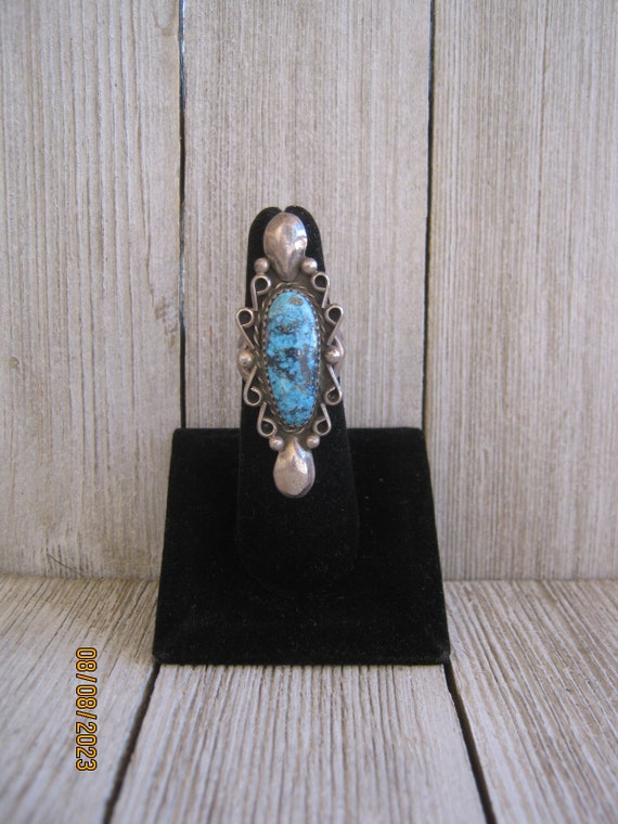 NAVAJO TURQUOISE RING - image 1