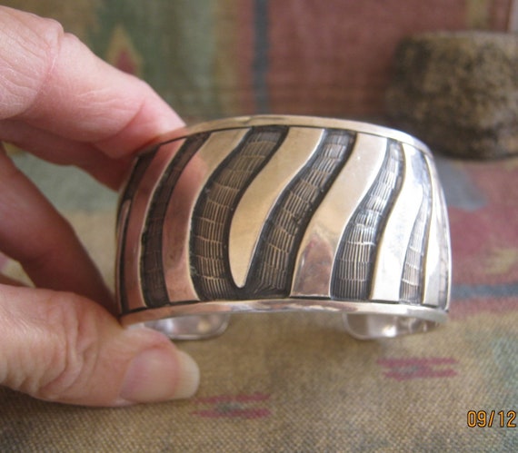 MEXICAN STERLING CUFF - image 6