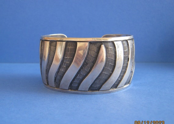 MEXICAN STERLING CUFF - image 1