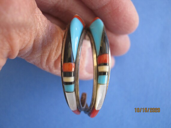 VINTAGE ZUNI EARRINGS