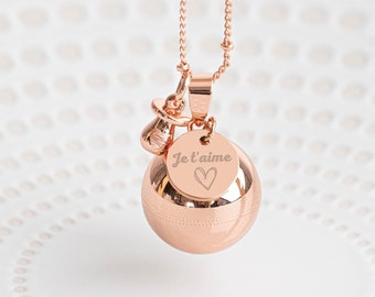 Pregnancy bola color of your choice personalized engraving future mother
