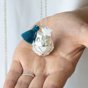 Pregnancy bola silver owl owl pompom color to choose from