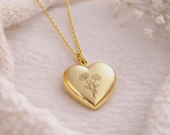 Collana personalizzata in argento con foto e medaglione a forma di cuore da incidere in acciaio inossidabile, disponibile in oro, argento e oro rosa. Acciaio inossidabile con foto personalizzabile.