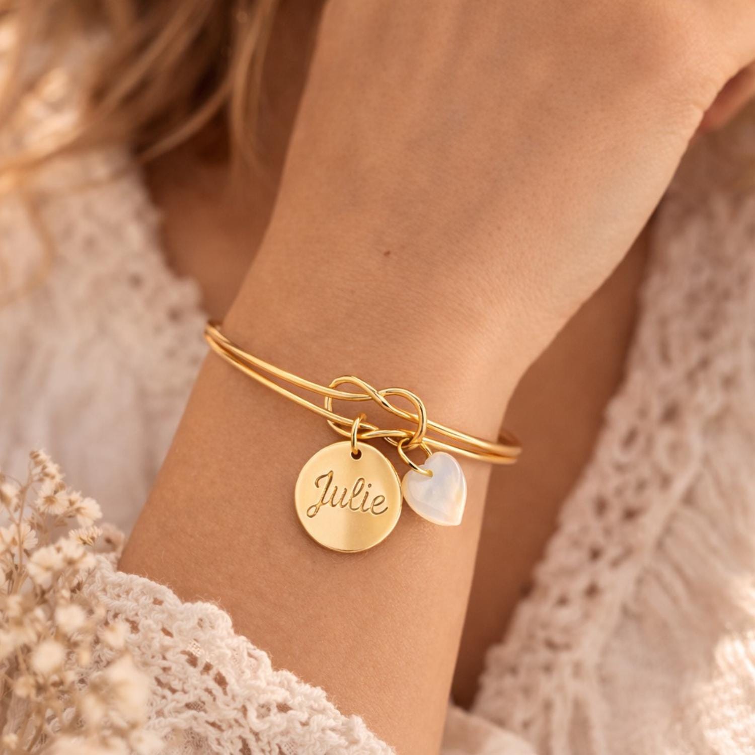 Bracciale Con Cuore In Madreperla, Fatto A Mano In Germania - Argento 925, Regalo Romantico Per Lei, Compleanno Fidanzata, Confezione Regalo Inclusa - 2