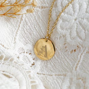 Collar personalizado con medallas, regalo para mamá, joyería para mamá, carta, corazón, regalo para abuela, regalo de nacimiento, día de San Valentín