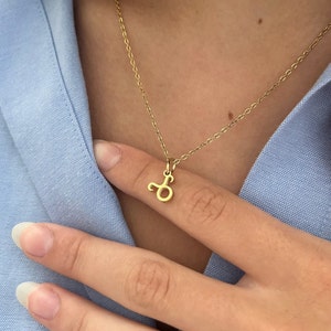 Collar del zodíaco pequeño colgante de astrología - collar del horóscopo - collar del zodíaco personalizado