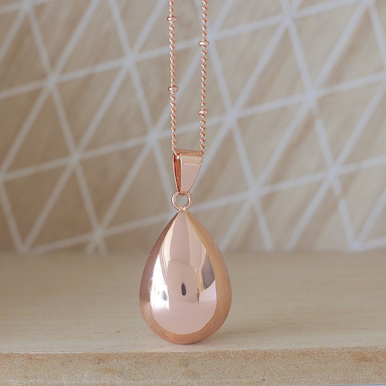 Pregnancy bola drop rose gold gift chain future mother image 5