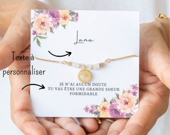 Pulsera futura hermana mayor anuncia embarazo anuncia bebé