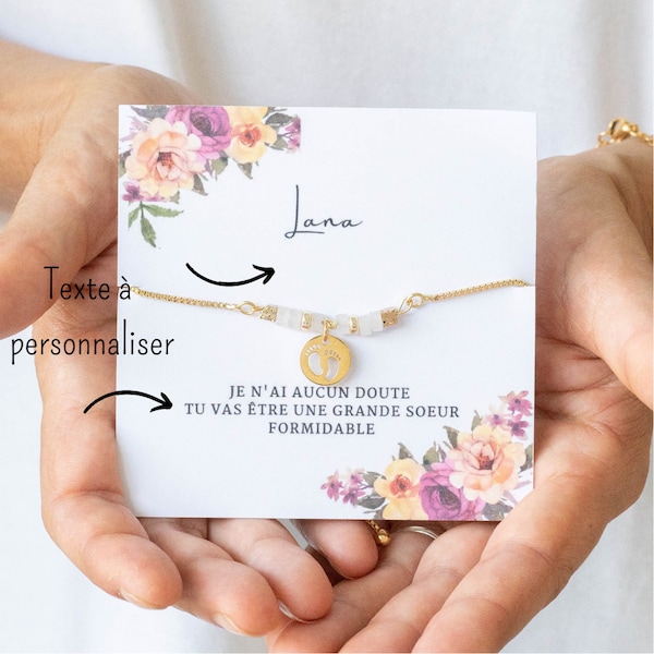 Bracelet future grande soeur annonce grossesse annonce bébé