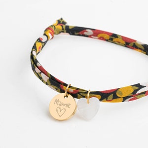 Personalized adjustable Liberty cord bracelet, grandma gift, personalized bracelet, original gift, future godmother, Grandmother's Day