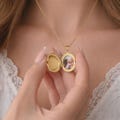 Personalized Locket Necklace, Photo Locket Necklace, Waterproof Pendant, Opening Locket, Gift for Mom product logo