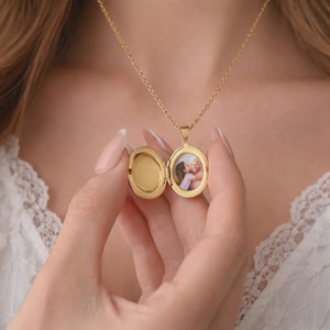 Collier médaillon personnalisé , collier médaillon avec photo, pendentif étanche, médaillon qui s'ouvre, cadeau pour Maman