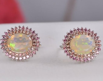 Pendientes de aro etíopes naturales de plata de ley 925