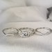 3.20ct Halo Round Cut 3pcs Wedding Set Engagement Ring Wedding Band Diamond Simulated 925 Sterling Silver Women's Bridal Set Eternity Ring