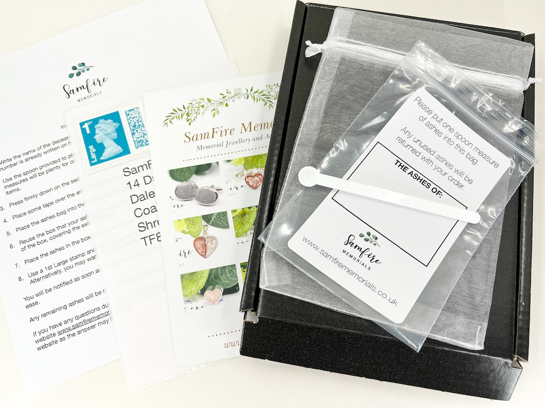 Ashes Kit Everything You Need to Send Cremation Ashes or Hair/fur Etsy UK