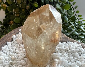 Natural Congo Citrine, 1.25&quot; T x 3.5&quot; W x 1.5&quot; D, 4.3 oz.