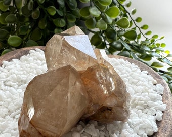 Natural Congo Citrine, 3&quot; T x 2.5&quot; W x 2.5&quot; D, 5.7 oz.