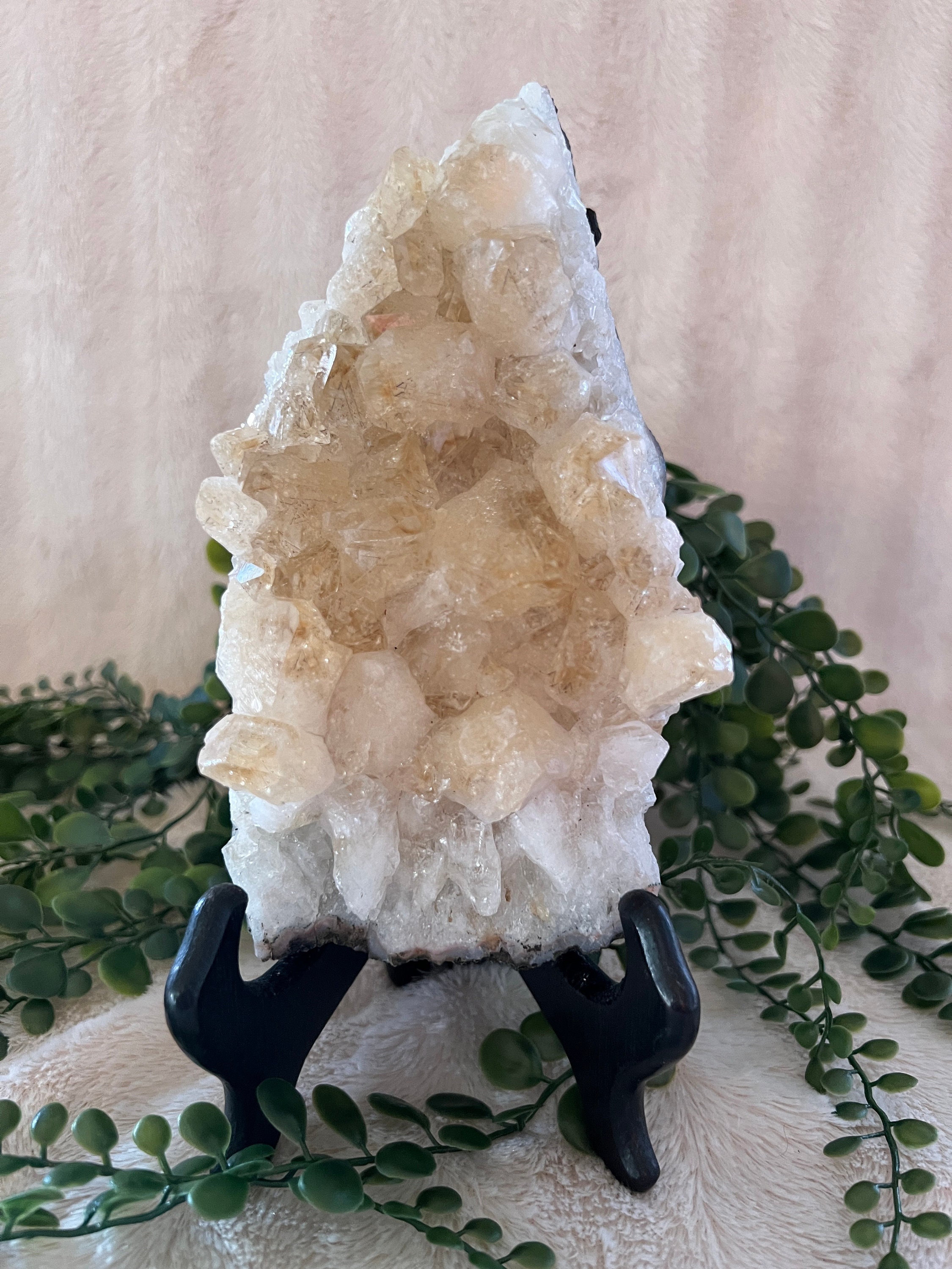 Citrine Cluster From Brazil (heat-treated) 7"Tx 4"W x 2.25D, 2.85 Lbs.
