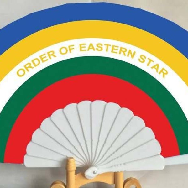 Order of Eastern Star Hand Fan