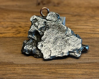 Campo del Cielo Iron Meteorite Pendant: Natural Argentina Meteorite (14 g)