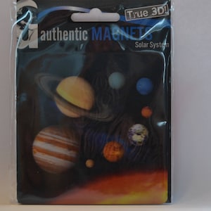 3D - Almohadilla de imán espacial - Sistema solar - redondo - diámetro 9 cm