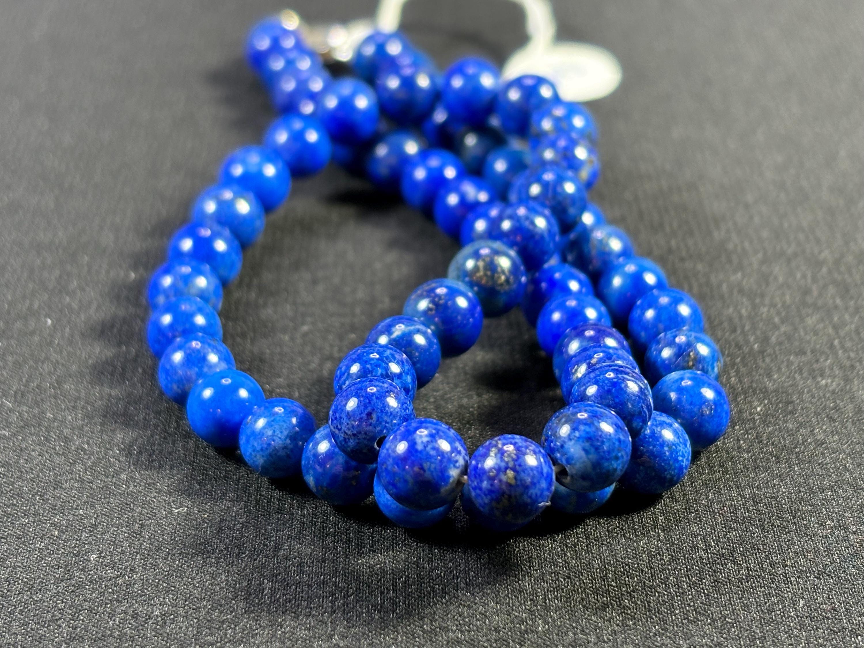 Collana Di Perline Di Lapislazzuli Blu, Collana - Foto 10