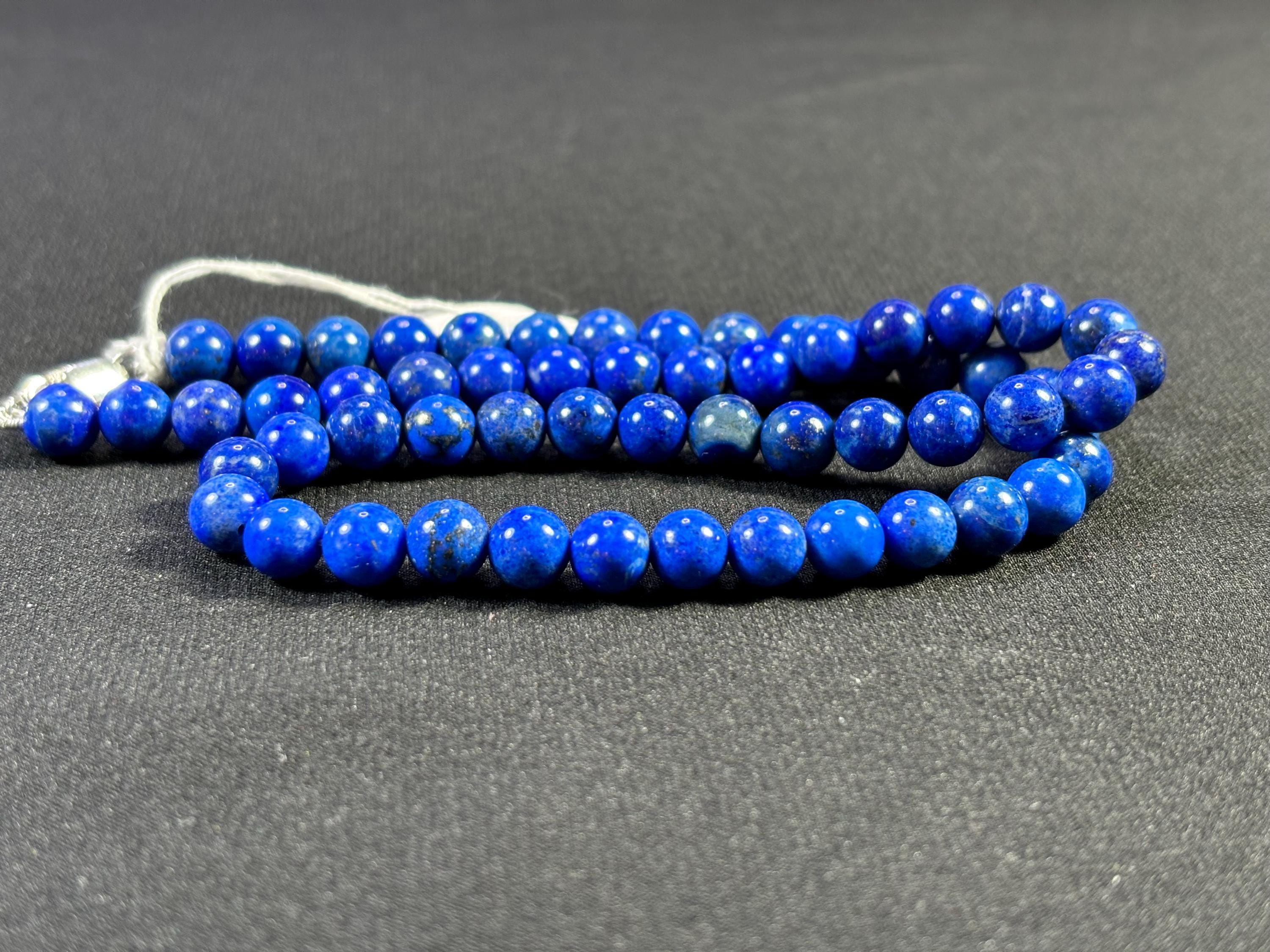 Collana Di Perline Di Lapislazzuli Blu Scintillante - Gioielli Con Pietre Preziose Di Lapislazzuli Rondelle Lisce Da 5 Mm A 7 Mm - Gioielli Da Uomo E Da Donna - Le Migliori - Foto 7