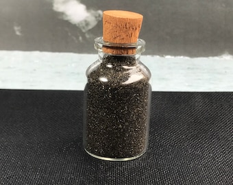 KRAKATAU - volcanic black sand - from very active Krakatau volcano - Java-Sumatra Indonesia - natural - no treatment amazing specimen - 15 g