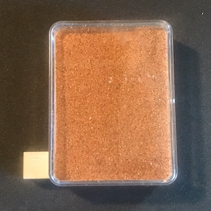 NAMIBIA sand -  Sossusvlei - Big Mama Dune - natural rare orange sand sample - collected 2023 - fine grained sand - plastic box - 45 g net