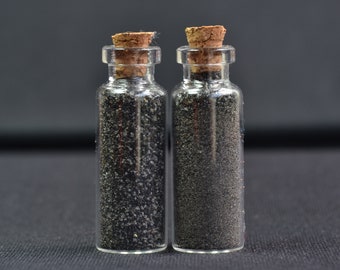 Volcanic Black Sand Samples: Mount Bromo, Indonesia (18g)