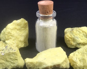 IJEN VOLCANIC rock and pure volcanic powder set – from Ijen volcano – Java – Indonesia – all natural – no treatment – different