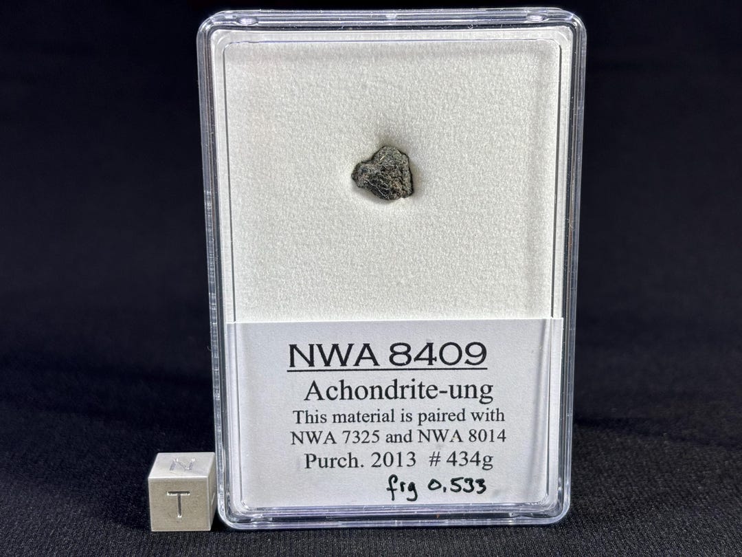 NWA 8409 Meteorite: Rare Ungrouped Achondrite Fragment (0.533g) - Etsy